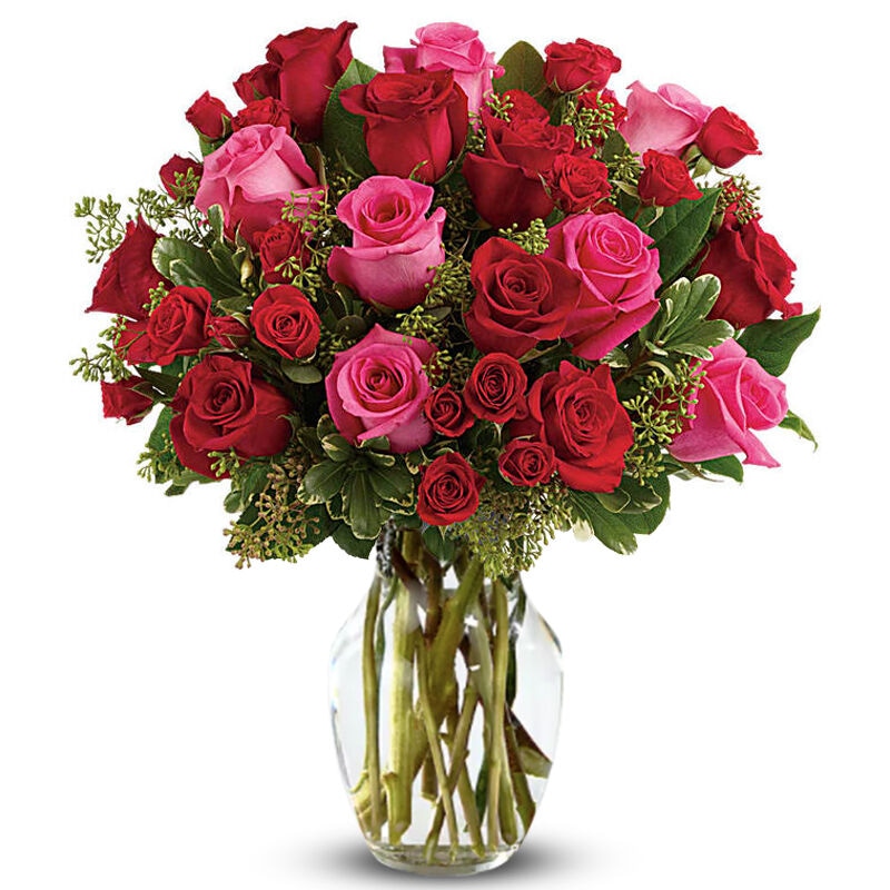 True Romance Bouquet with Red Roses