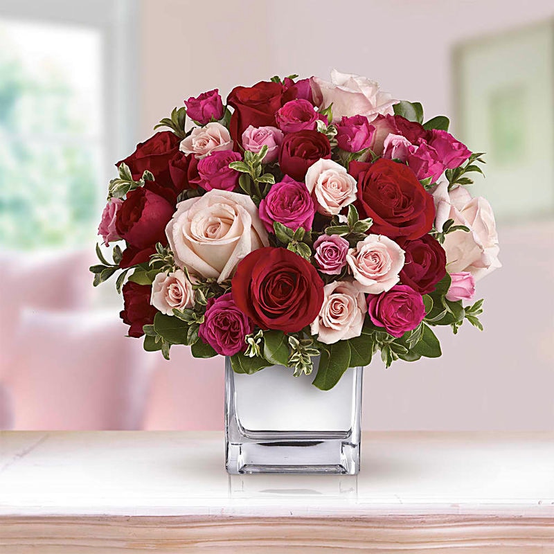 Teleflora's Love Medley Bouquet with Red Roses
