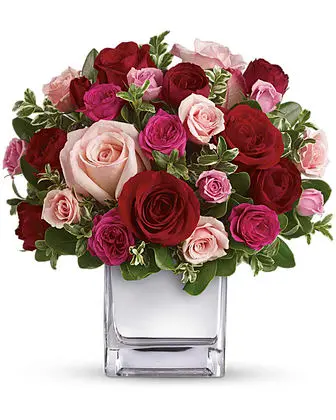 Teleflora's Love Medley Bouquet with Red Roses