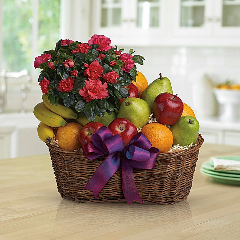 Fruits and Blooms Basket