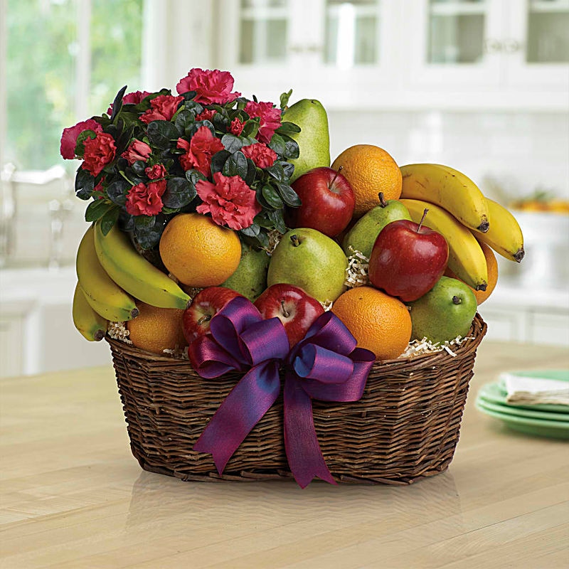 Fruits and Blooms Basket