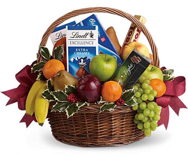 Fruits and Sweets Christmas Basket