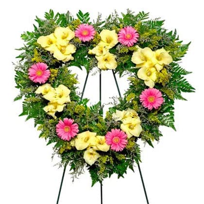 Colorful Tribute Heart Standing