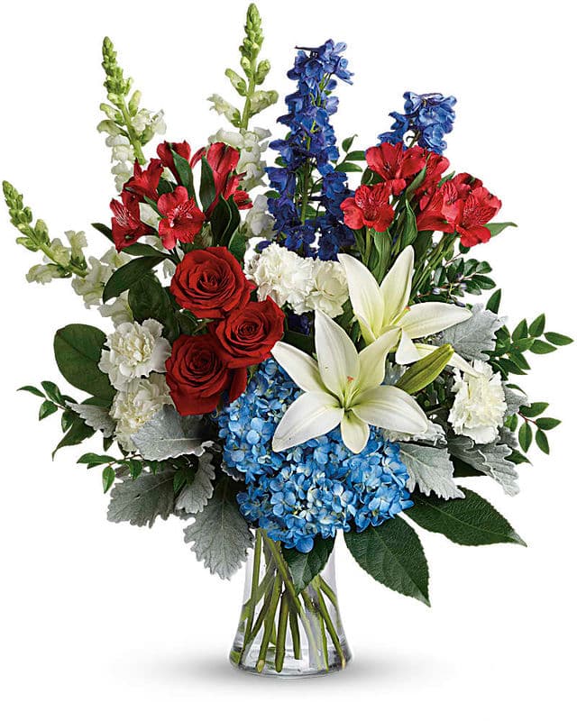 Colorful Fresh Flower Vase Arrangement