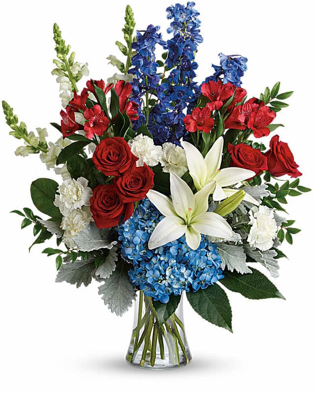 Colorful Fresh Flower Vase Arrangement
