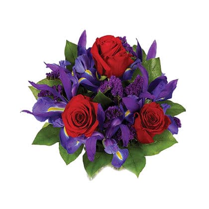 Sugar Rush Red Roses and Irises