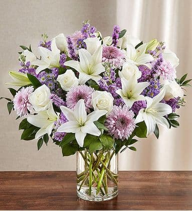Lavender and White Elegancy Flowers