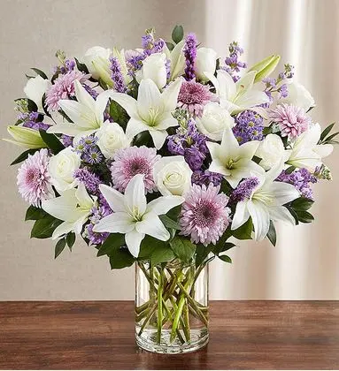 Lavender and White Elegancy Flowers