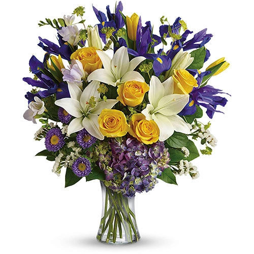 Floral Spring Iris Bouquet