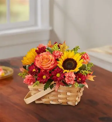 Thankfully Yours Floral Basket