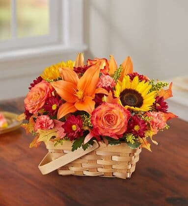 Thankfully Yours Floral Basket