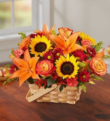 Thankfully Yours Floral Basket