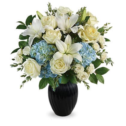 Arriving in Style Arrangement in Black Vase