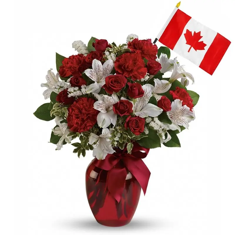 Canada Day Flower Arrangement
