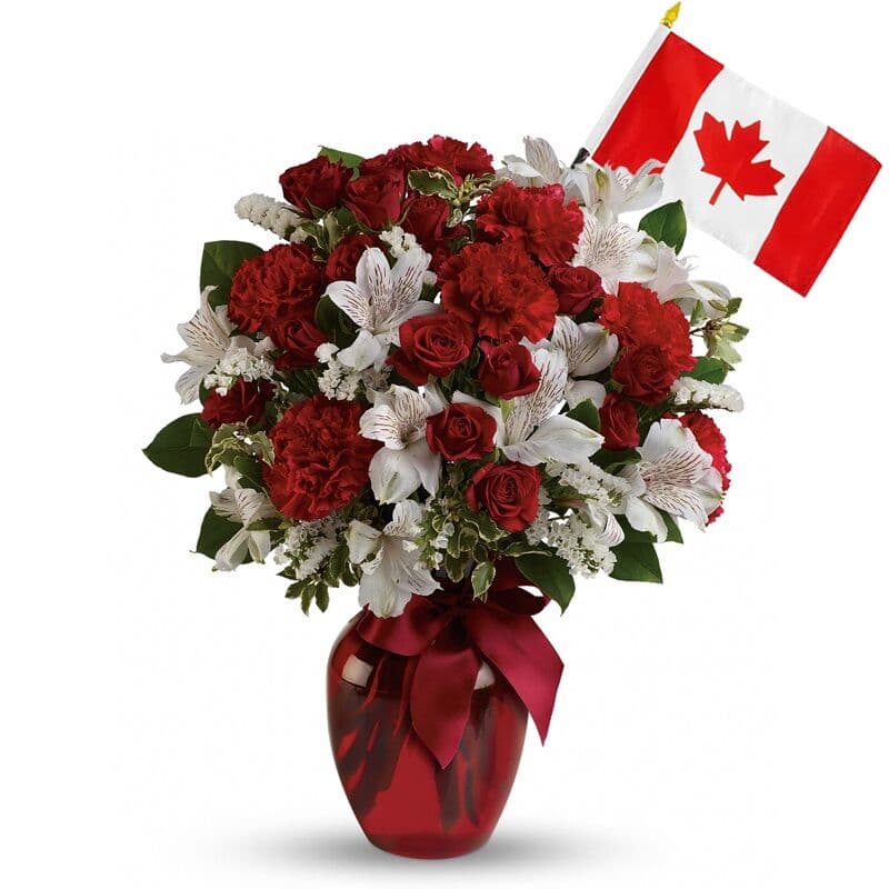 Canada Day Flower Arrangement