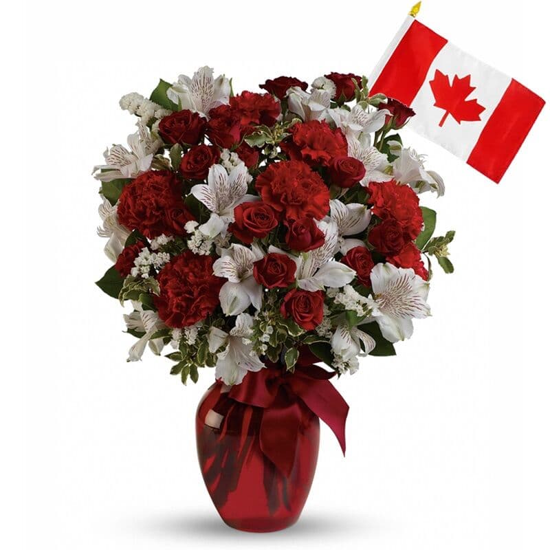 Canada Day Flower Arrangement