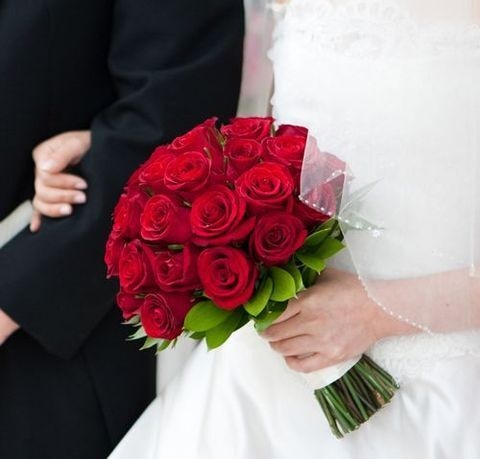 Red Rose Bridal Bouquet