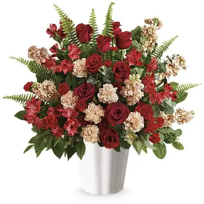 Bold Tribute Bouquet With Red Roses