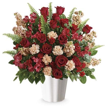 Bold Tribute Bouquet With Red Roses