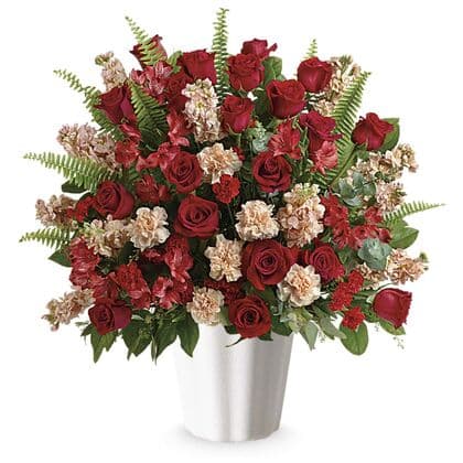 Bold Tribute Bouquet With Red Roses