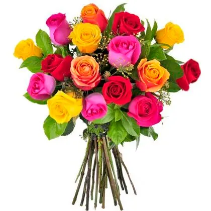 Sweet 16 Mix Color Roses Bouquet