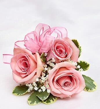Pink Rose Wrist Corsage