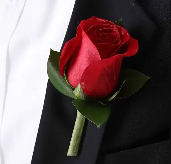 Red Rose Boutonniere