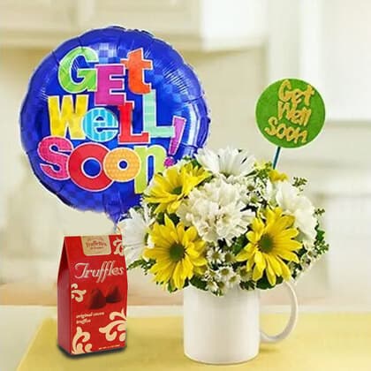 Get Well Soon Flower in a Mug