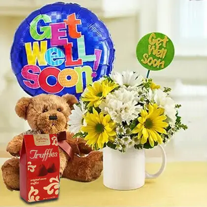 Get Well Soon Flower in a Mug