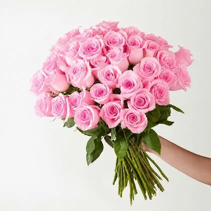 50 Pink Roses Bouquet