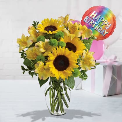 Sunshine Birthday Sunflowers Bouquet