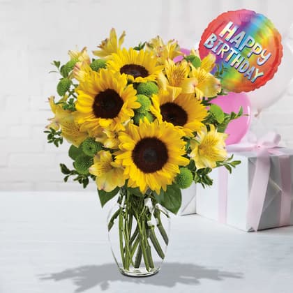 Sunshine Birthday Sunflowers Bouquet