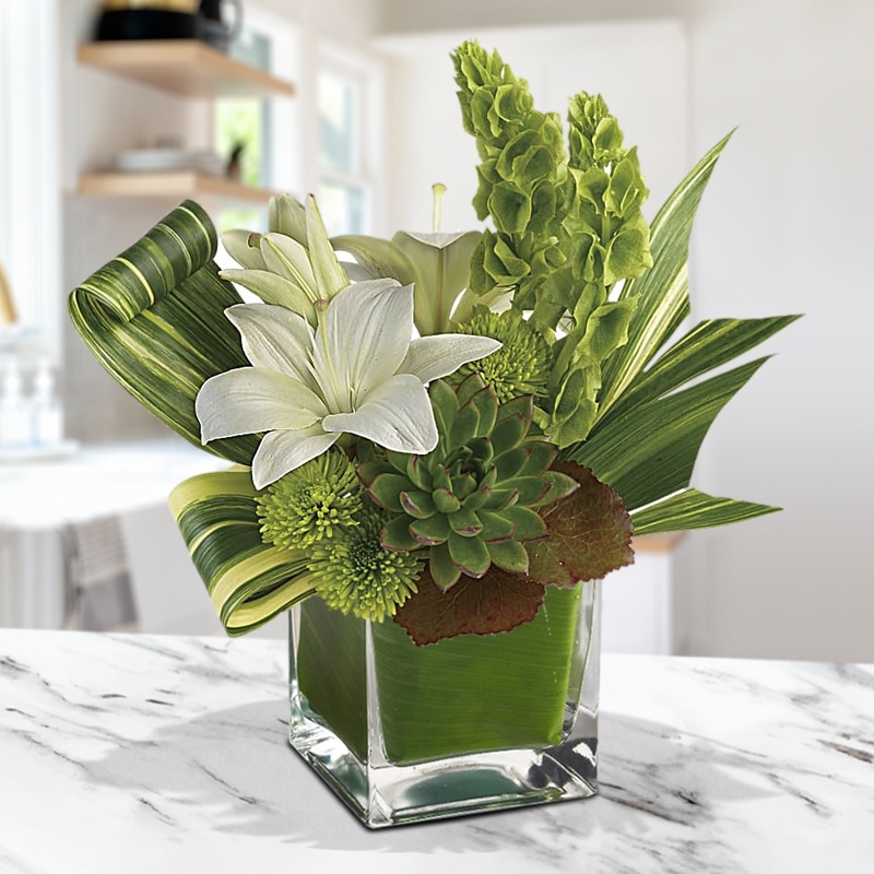 Artistic Elegance Flower and Succulent Bouquet