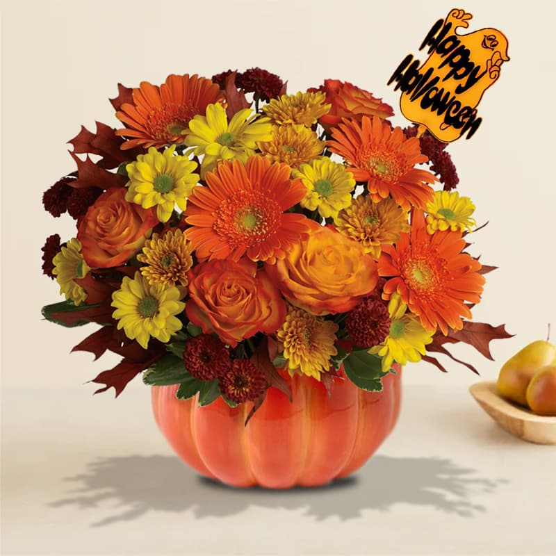 Halloween Harvest Pumpkin Bouquet