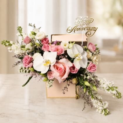Anniversary Elegance Flower Box