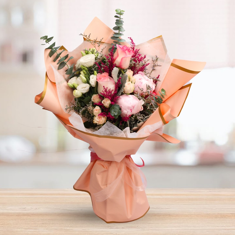 Graceful Peony Luxury Bouquet