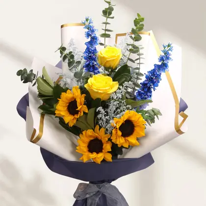 Golden Sunflower Luxury Bouquet