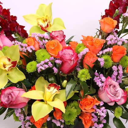 Sunset Luxe in a Black Flower Box