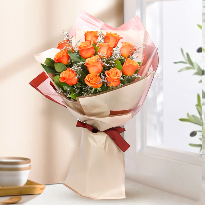 Orange Roses Luxury Bouquet