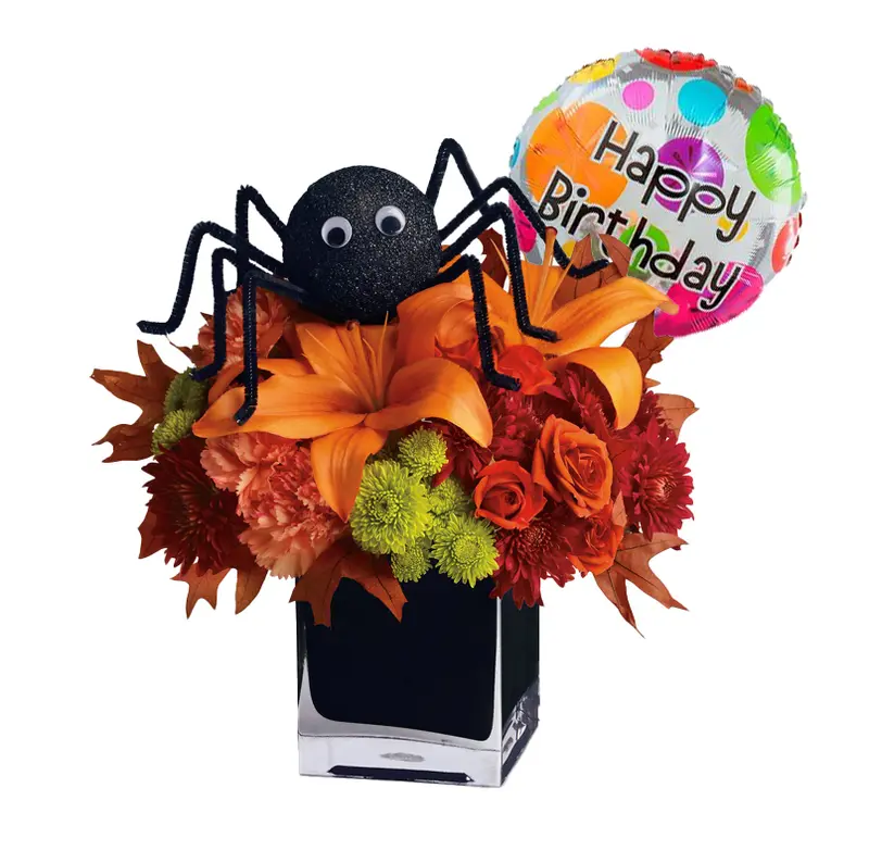 Spooky October Birthday Flowers
