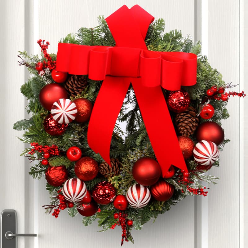 Christmas at Your Door Evergreen Luxe Wreath