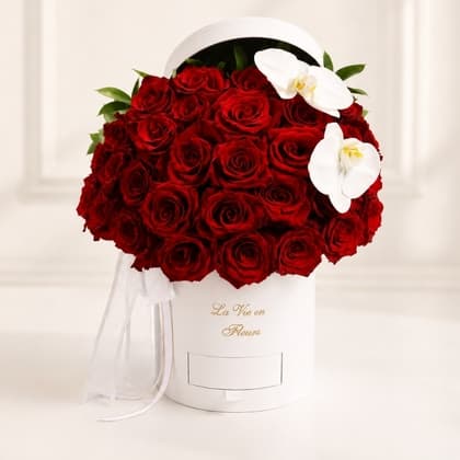 Luxury Red Roses Flower Box