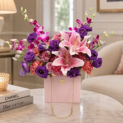 Chic Petals Flower Purse