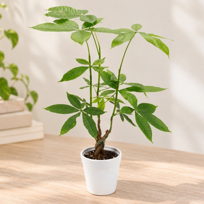 Small Money Tree Plant in Ceramic Pot