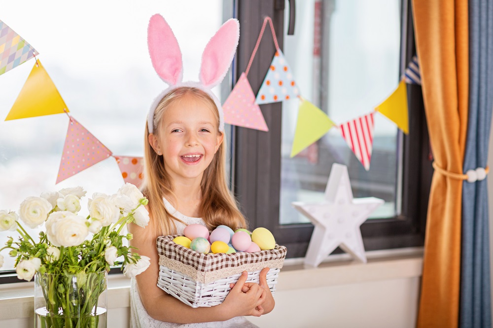 Easter With Beautiful Flowers