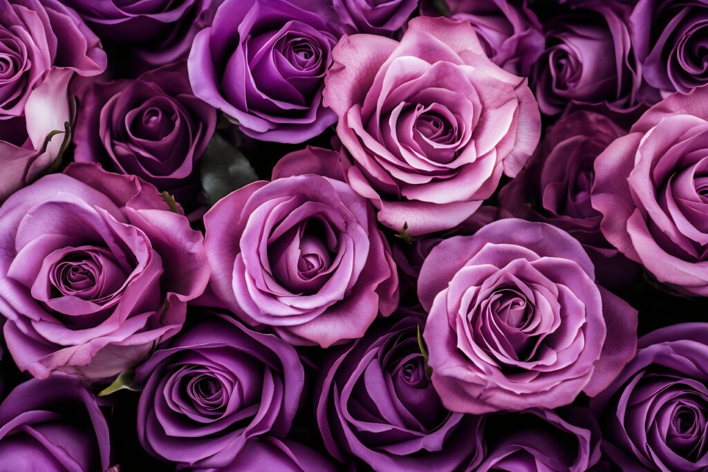 Purple roses