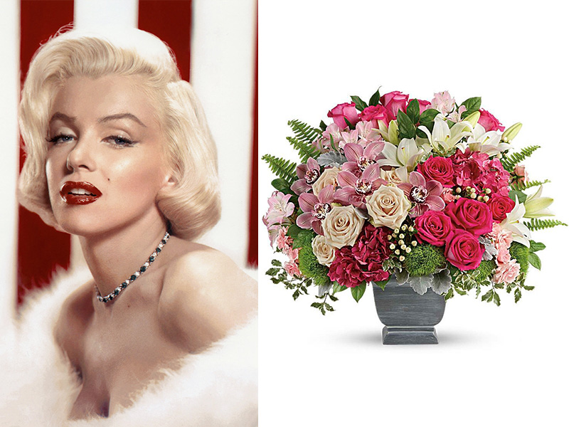 marilyn monroe flowers