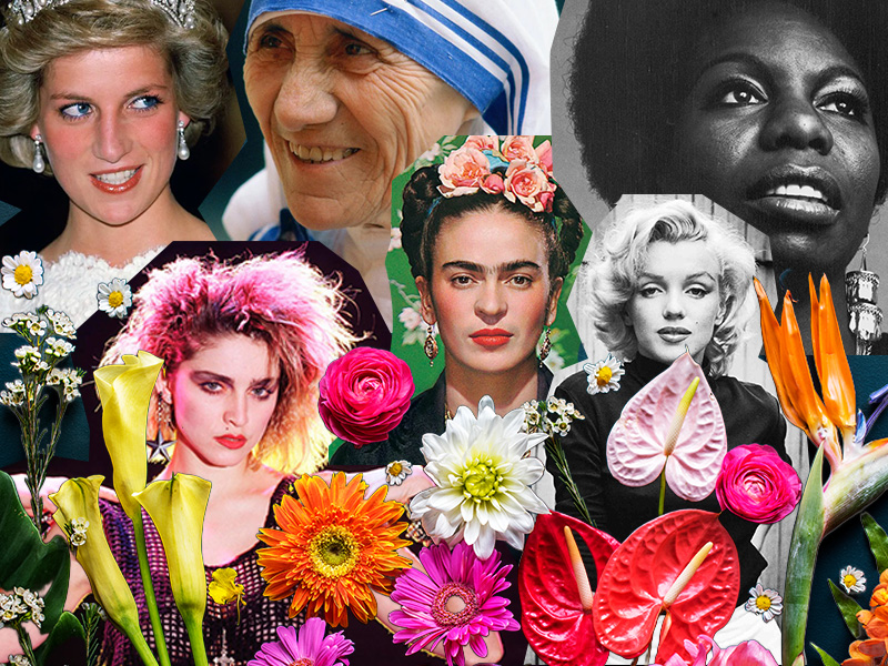 flowers dedicated to influential women in history for women's day