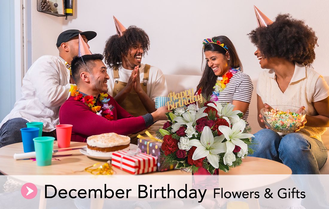december birthday flowers gifts
