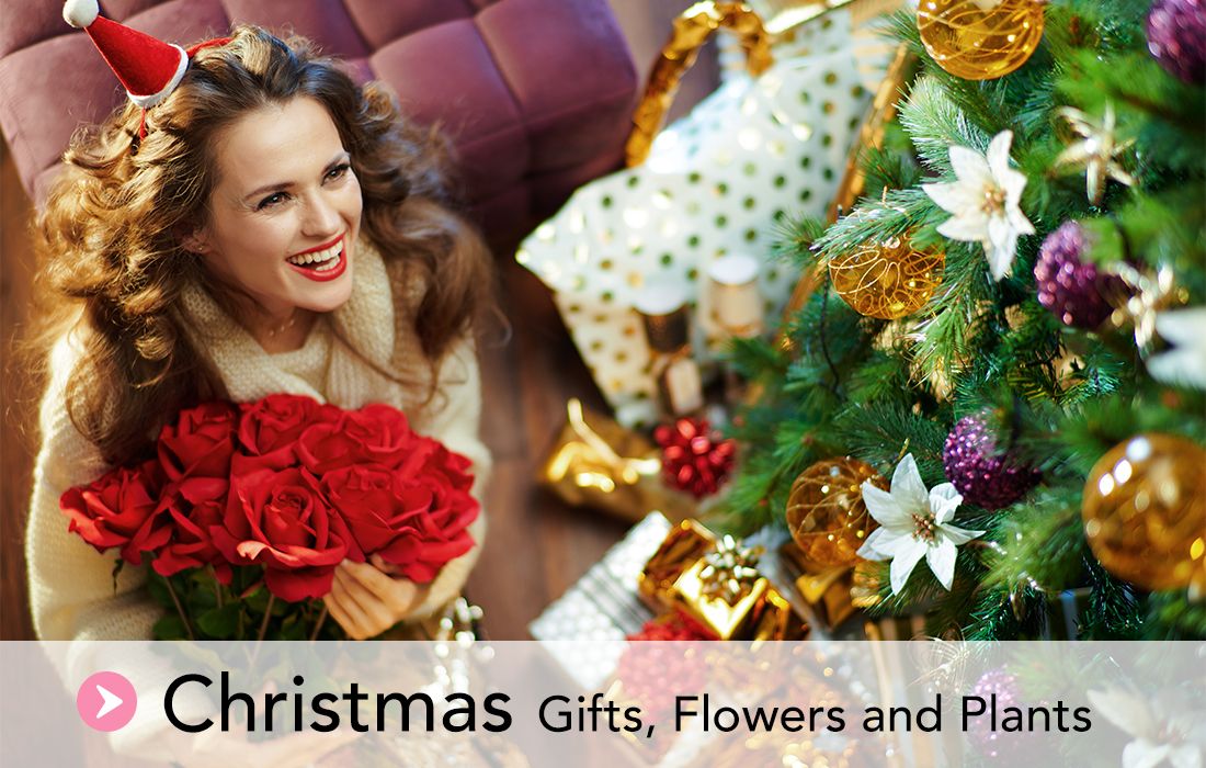 christmas gifts flowers gift baskets